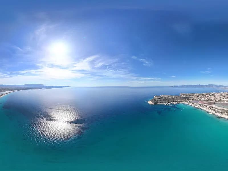 Panoramisch uitzicht op Cagliari, de hoofdstad van Sardinië