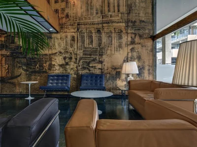 Lounge en lobby van Hotel Plaza Venice in Mestre, bij Venetië