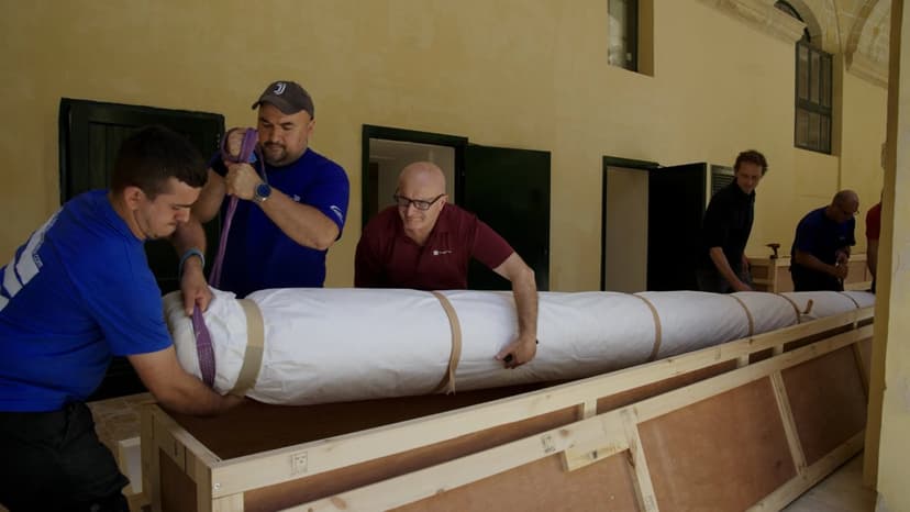 Restauratie van de wandtapijten van het Grootmeesterspaleis van Malta in België