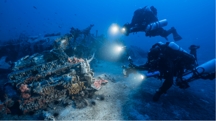 Onderwaterwereld tijdens het duiken in Malta