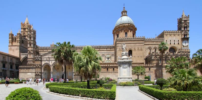 De kathedraal van Palermo, voorbeeld van Arabisch-Normandische bouwkunst