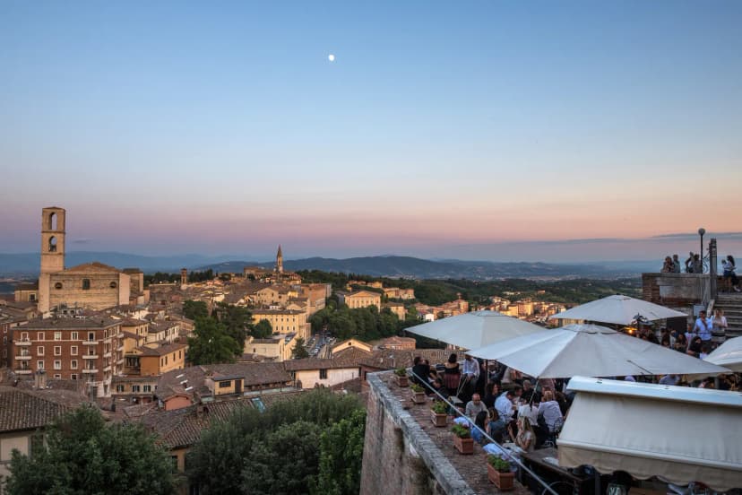 Panoramaterras Punto di Vista in Perugia, Italië