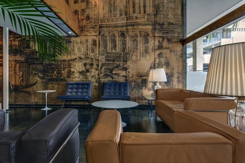 Lounge en lobby van Hotel Plaza Venice in Mestre, bij Venetië
