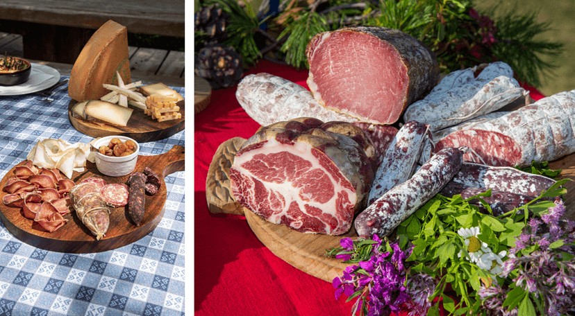 Hartige salumi specialiteiten uit Valle d'Aosta