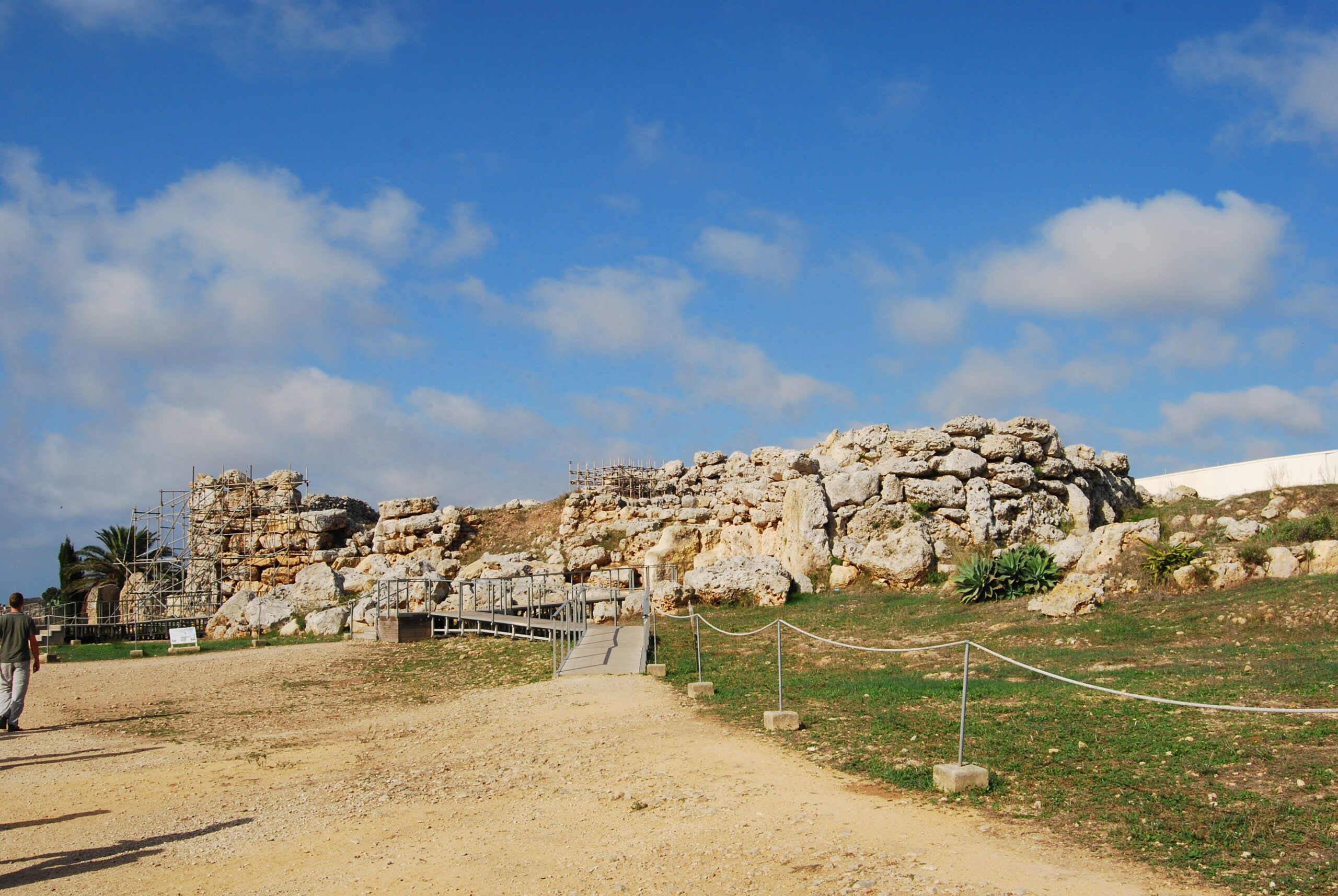 De prehistorische tempels van Ġgantija in Xagħra, Gozo, vlakbij het Cornucopia Hotel