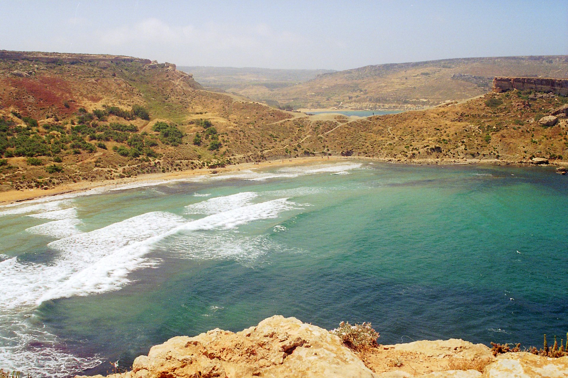 Golden Bay strand in Mellieħa, Malta