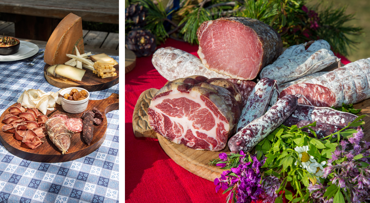 Hartige salumi specialiteiten uit Valle d'Aosta