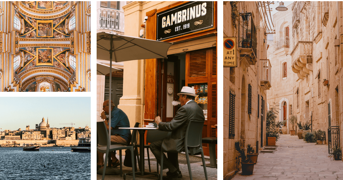 Recordjaar voor Malta: terrasjes en straatjes in een Maltese stad